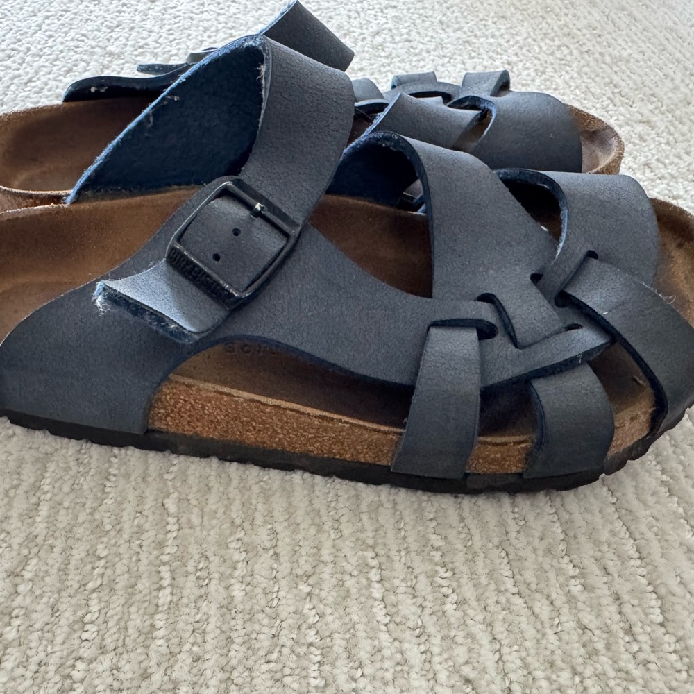 Birkenstock Blue Leather Sandals